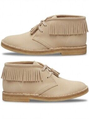 J.Crew Fringed Macalister Boot (British Officer issue) Tan Suede Leather